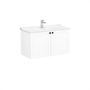 Vitra Root Classic Kapaklı Lavabo Dolabı 100 Cm Mat Beyaz (Klasik Lavabo Dahil) 68743
