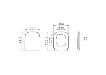 Vitra S20 Klozet Kapağı (Plastik Menteşeli), 147-003-901