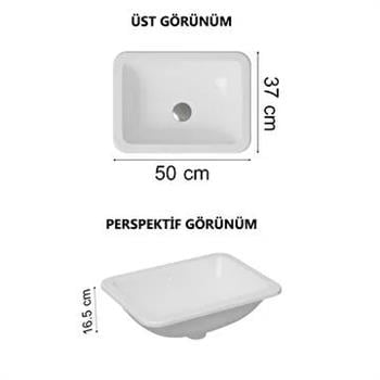 Vitra S20 Tezgah Altı Lavabo, 43 cm, 5474B003-0618 