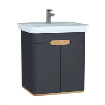 Vitra Sento Kapaklı Lavabo Dolabı, Ayaksız, 65 Cm, Mat Antrasit 60805