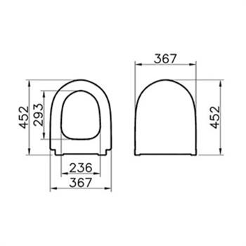 Vitra Sento Slim Klozet Kapağı, Yavaş Kapanır, Siyah, 120-070-009