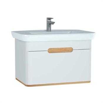 Vitra Sento Tek Çekmeceli Lavabo Dolabı, Ayaksız, 80 Cm, Mat Beyaz 60813