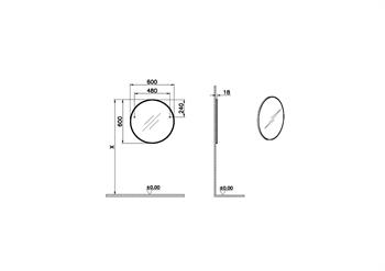 Vitra Sento Yuvarlak Çocuk Aynası, 60 Cm, Turuncu 65867