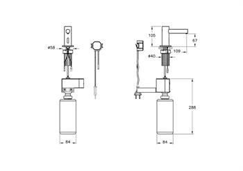 Vitra Sıvı Sabunluk, Origin, Kısa, Fotoselli, Elektrikli, Kısa, A44699
