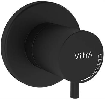 Vitra Stop Valf, Origin, Ankastre (Sıva Üstü Grubu), Mat Siyah, A4145836WTC