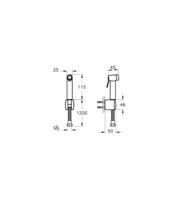 Vitra Taharet Duşu, Altın A4574723