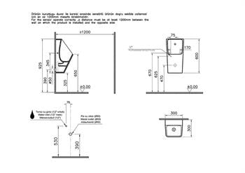 Vitra Temassız Fotoselli Pisuvar, (Pilli) 5461B003-5597
