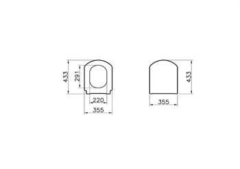 Vitra Valarte Klozet Kapağı, Yavaş Kapanır, 124-003-009