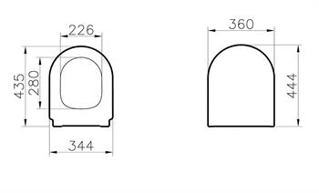 Vitra Zentrum Klozet Kapağı, Yavaş Kapanır, 127-003-009