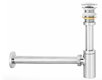 Yak Minimal Süzgeçli Sabit Kapaklı Lavabo Sifonu Krom, 102119059