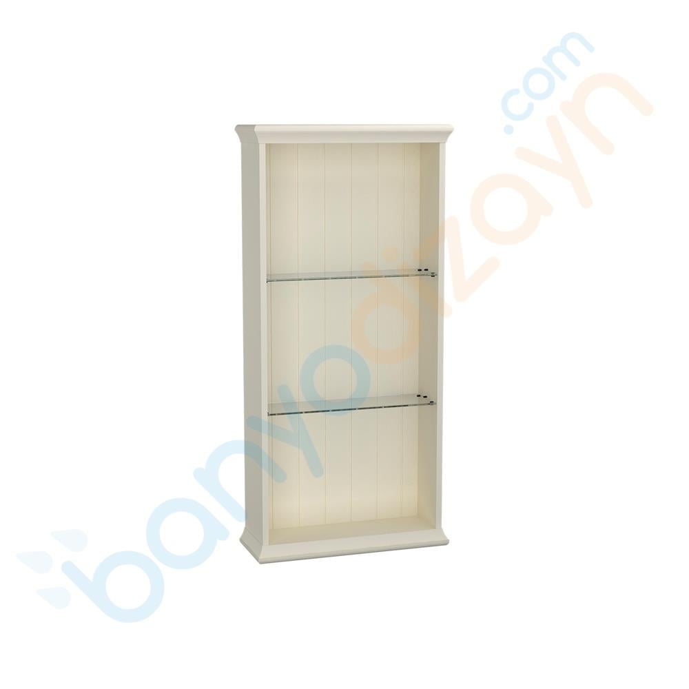  Vitra Valarte Açık Vitrin, 55 cm, Mat Fildişi, 62254VitrA62254Banyo Dolabı Takımı ve Boy Dolabı