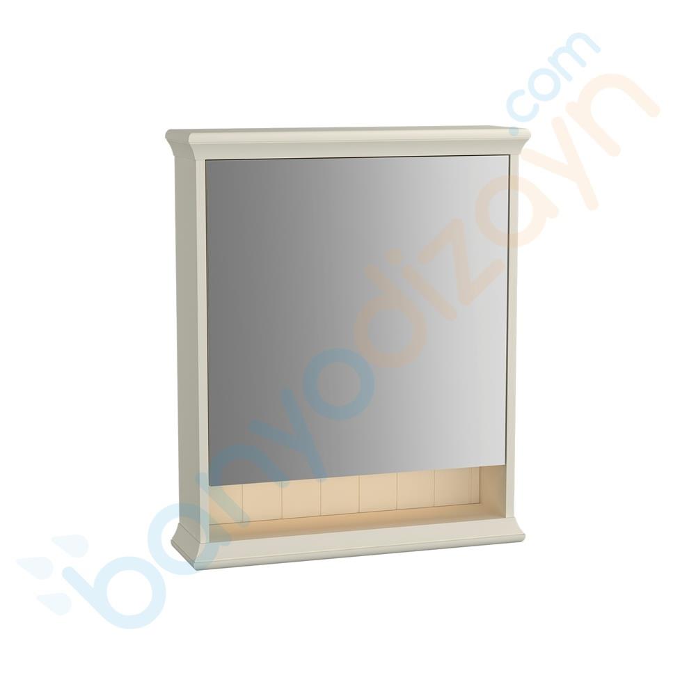  Vitra Valarte Led Aydınlatmalı Dolaplı Ayna, 65 cm, Mat Beyaz (Sağ)  62228VitrA62228Ayna Ve Dolaplı Aynalar
