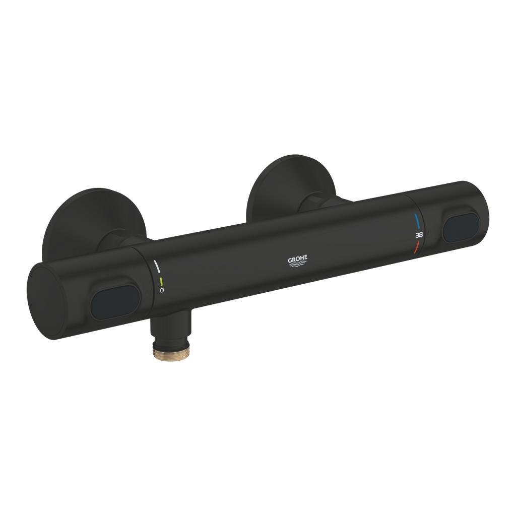 Grohe Grohtherm 500 Termostatik Duş Bataryası, Mat Siyah, 347932430