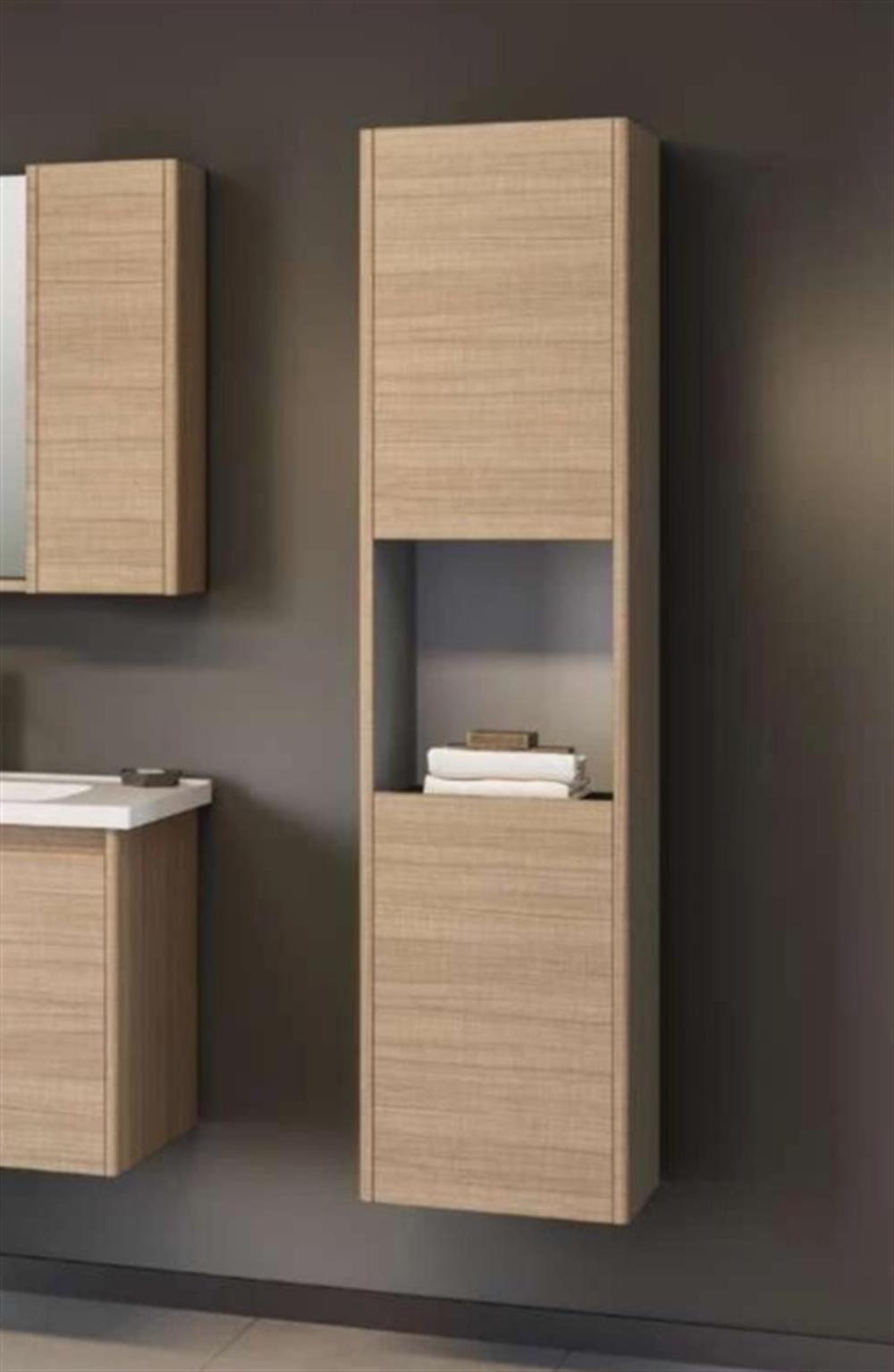 Orka Duden 40 cm Meşe Banyo Boy Çamaşır Dolabı