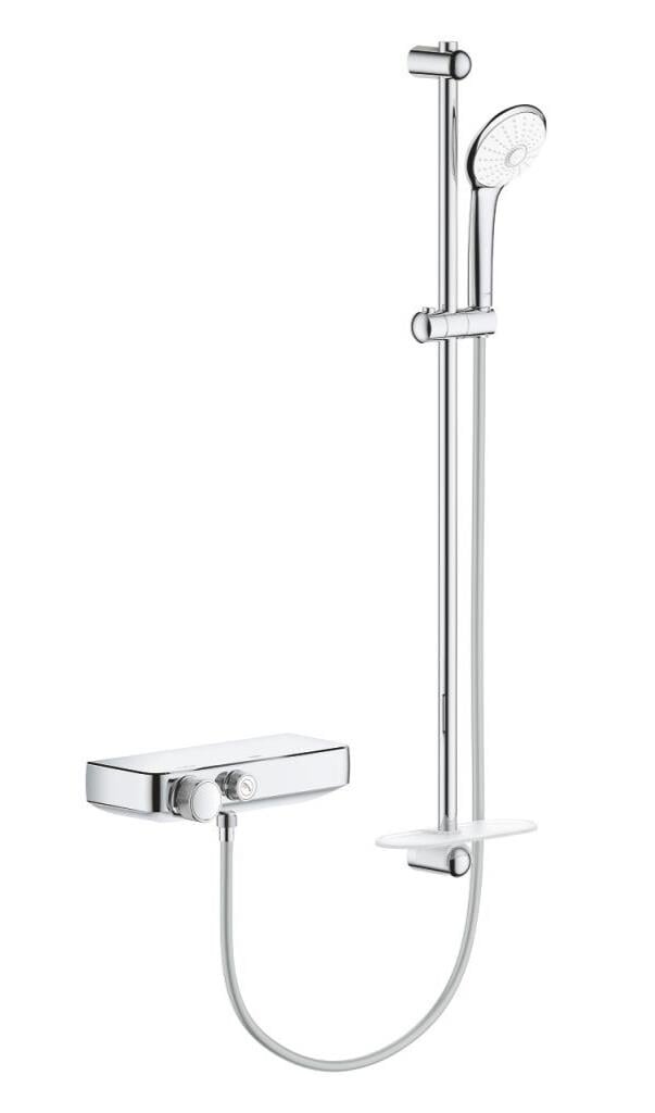 Grohe Grohtherm SmartControl Termostatik Duş Bataryası ve Sürgülü El Duş Takımı, 34721000
