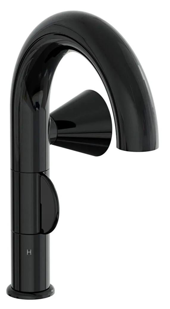 Vitra Lavabo Bataryası, Liquid, Sağ El, Parlak Siyah, A4274939