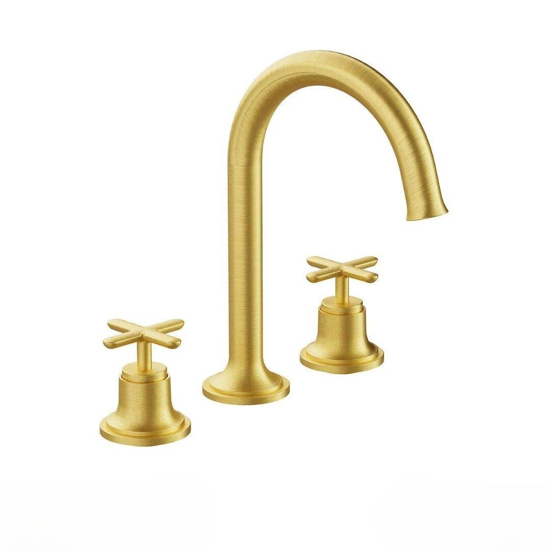 Vitra Origin Classic Ankastre Lavabo Bataryası (3 Delikli Lavabolar İçin), Fırçalı Altın A4289125
