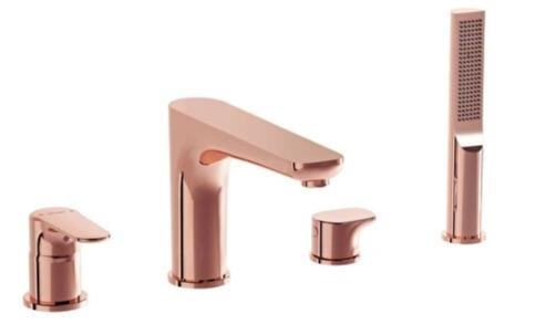 Artema Küvet Bataryası, Root Round, 4 Delikli, El Duşlu, Soft Bakır, A4274329