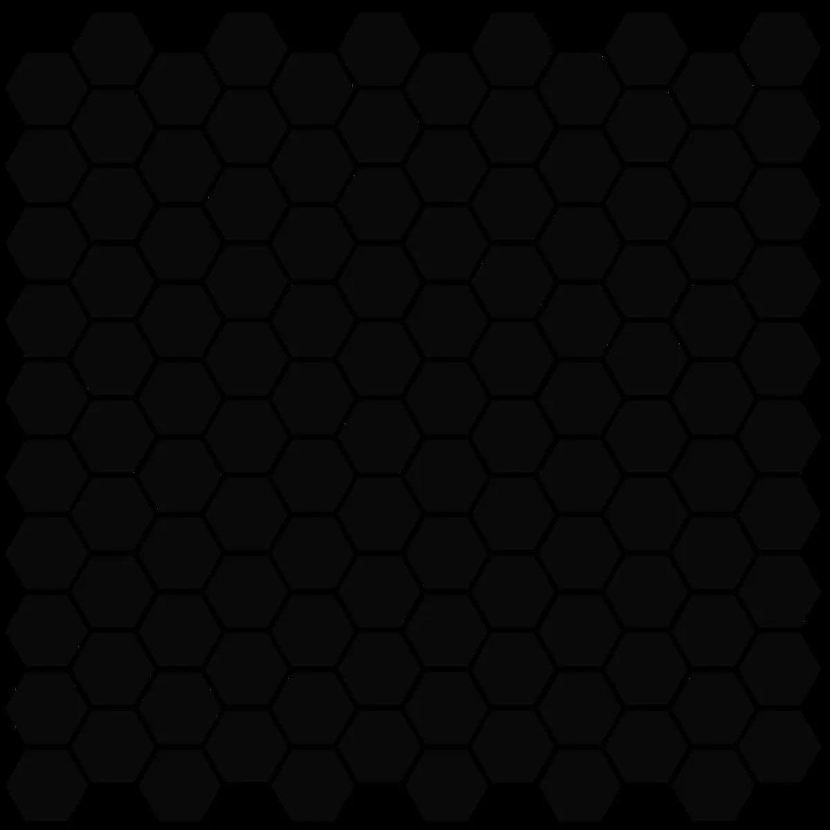 Vitra 2.5X2.5 Karo Miniworx Ral 0001500 Siyah Hexagon Mozaik Mat K53012580001VTP0