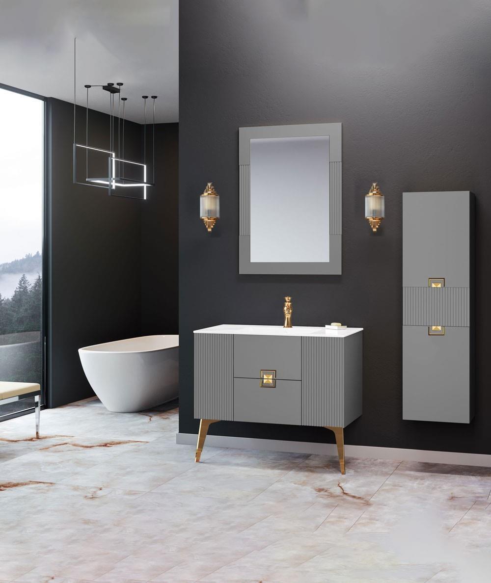 Orka Adria 100 cm Dublin Banyo Dolabı Takımı