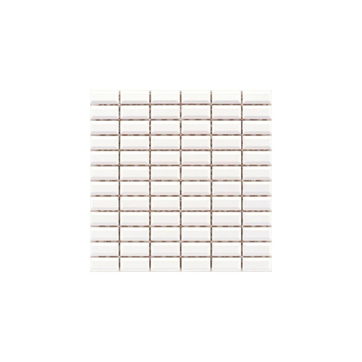 Vitra 2.5X5 Karo Metro Tiles Beyaz Mozaik Parlak (Nf) K52356080001VTE0