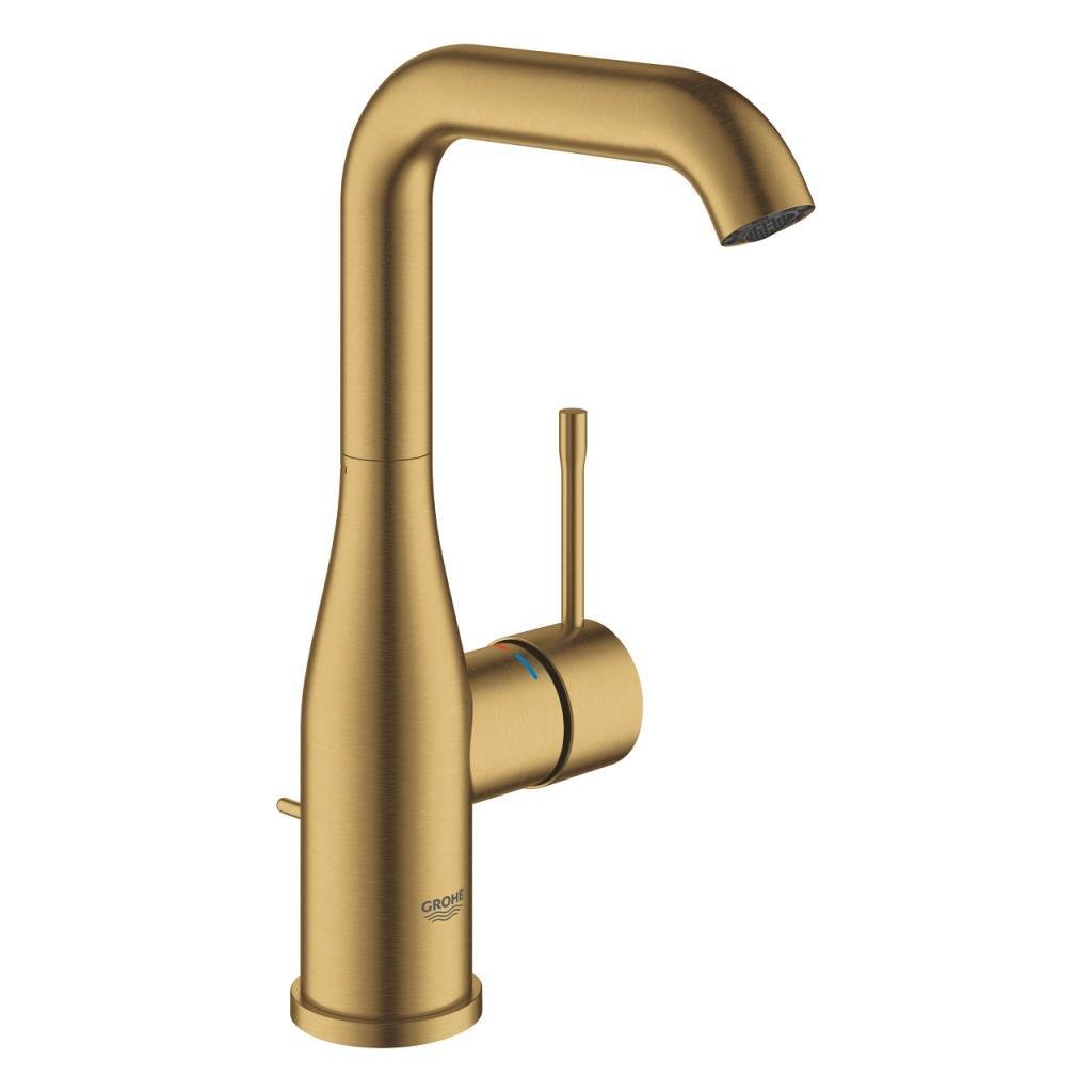 Grohe Essence Yüksek Lavabo Bataryası, Sifon Kumandalı, Fırçalı Altın, 24174GN1
