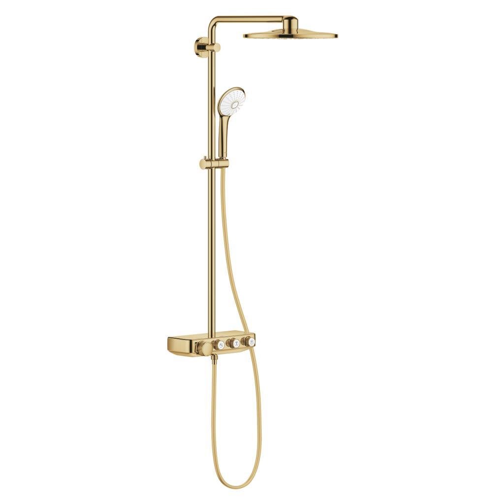 Grohe Euphoria SmartControl 310 Duo Duş Sistemi, Duvara Monte, Termostatik Bataryalı Duş Kolonu, Altın, 26507GL0