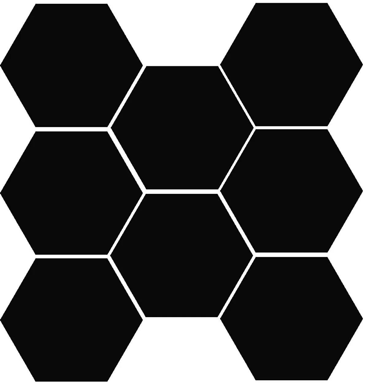 Vitra 8X9 Karo Miniworx Ral 0001500 Siyah Hexagon Mat K53256480001VTE0