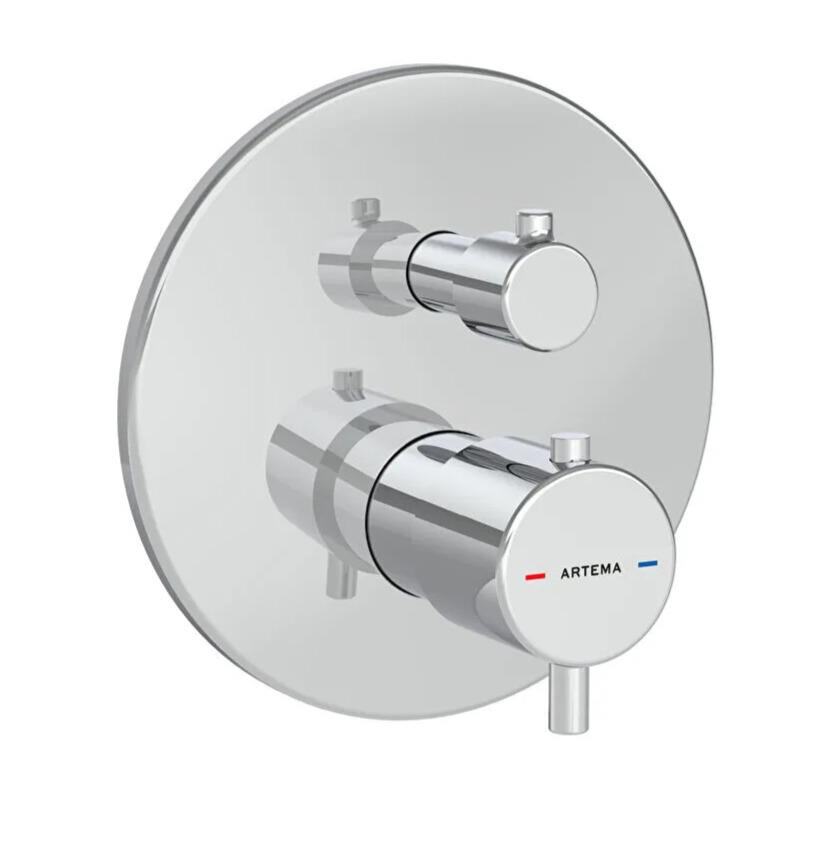 Artema Banyo Bataryası, Flow Soft, Termostatik Ankastre  (V-Box Sıva Üstü Grubu) A43258