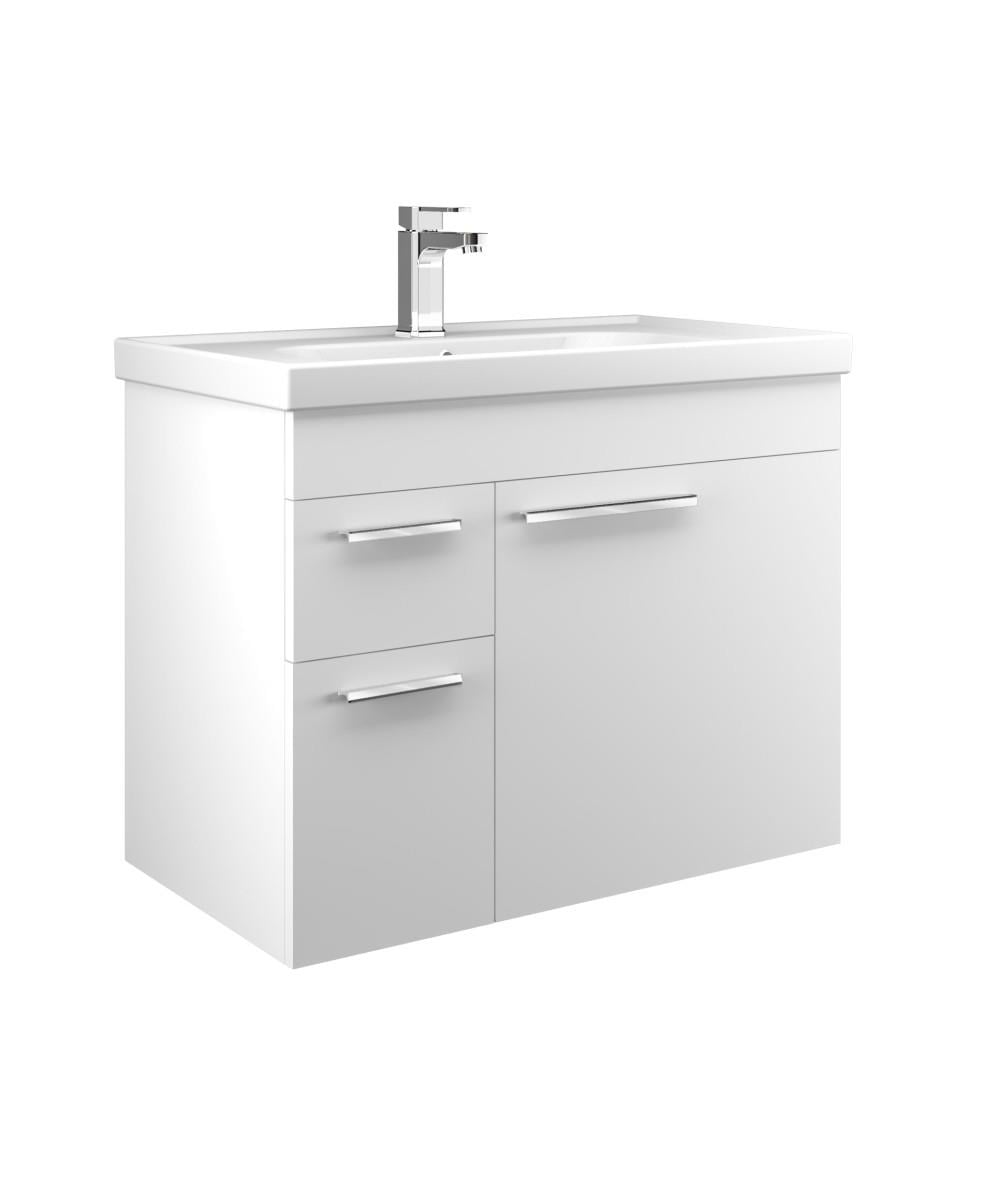 Orka Enez 80 cm Mdf Beyaz Banyo Dolabı Alt Modül ve Lavabo
