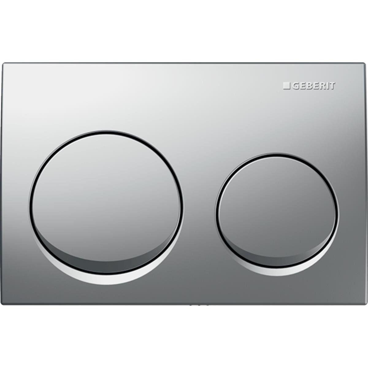 Geberit Alpha20 Kumanda Kapağı Çift Basmalı, Mat Krom, 115.040.46.5