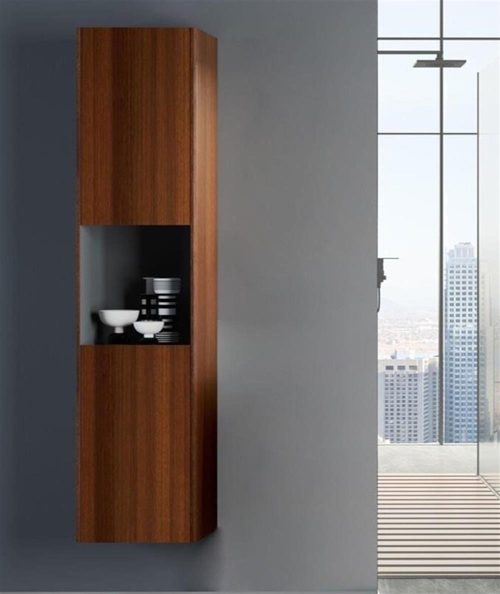Orka Duden 40 cm Kızıl Ceviz Banyo Boy Çamaşır Dolabı