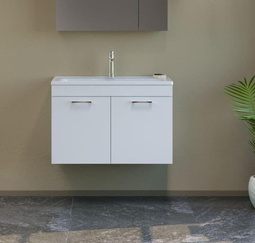 Orka Bafa 80 cm Banyo Dolabı Alt Modül ve Lavabo