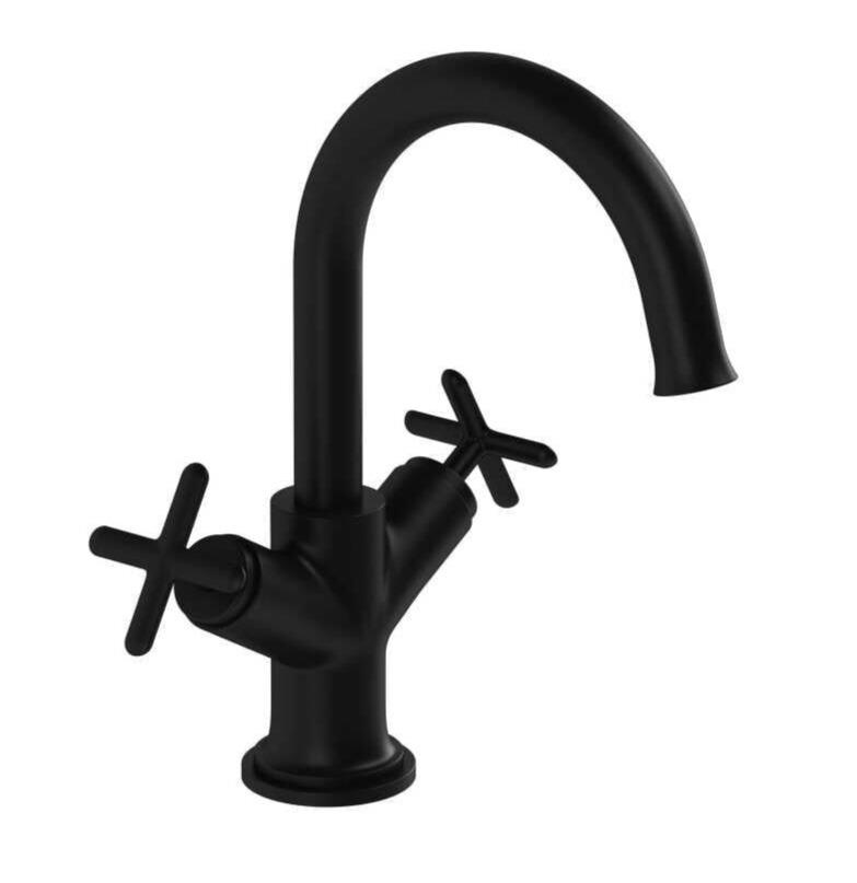 Vitra Lavabo Bataryası, Origin Classic (Çift Kumandalı) Mat Siyah, A4288436