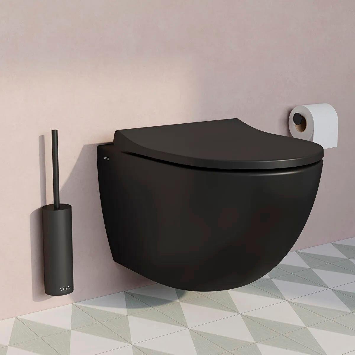 VitrA Asma Klozet, Sento Rim-Ex, Mat Siyah, 7748B083-0101