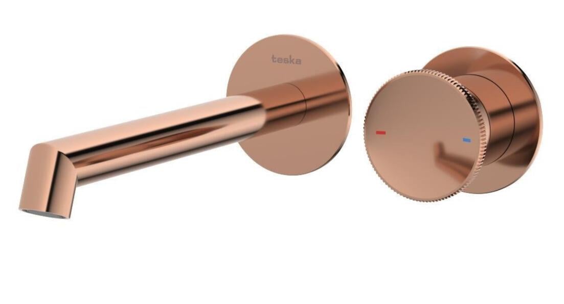 Teska Lavabo Bataryası, Arte Ankastre, Rose Gold, E5509