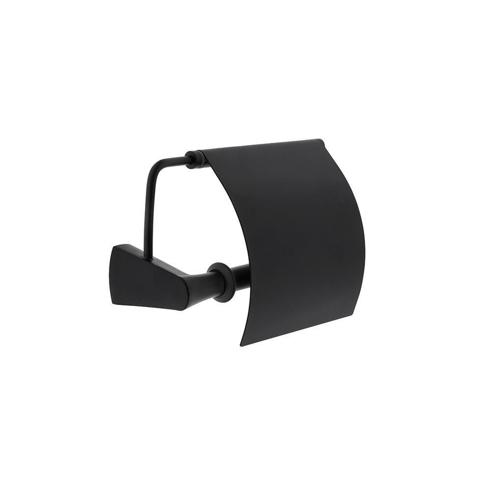 Vitra Tuvalet Kağıtlığı, Base 800, Kapaklı, Mat Siyah, A4408636