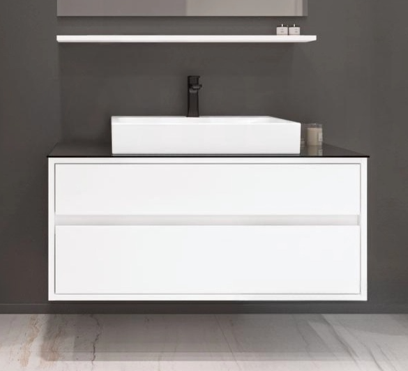 Orka Verona 100 cm, Beyaz Banyo Dolabı Alt Modül ve Lavabo