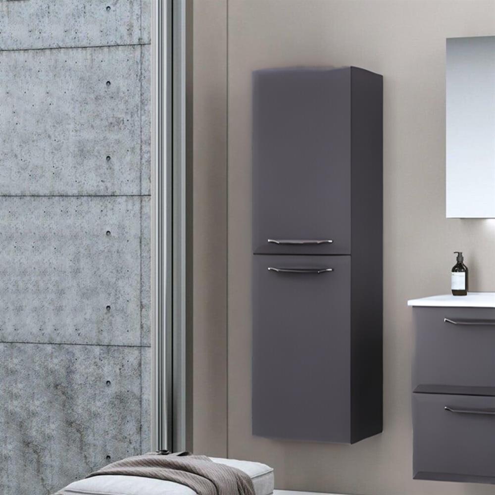 Orka Nuvola 40 cm Antrasit Banyo Boy Çamaşır Dolabı