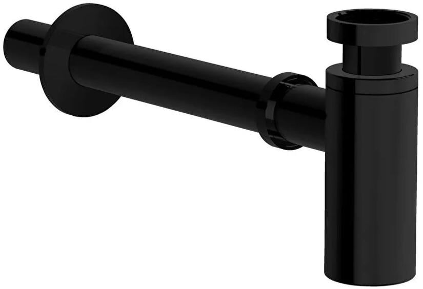 Vitra Lavabo Sifonu, Liquid, Alt Grubu (T Tipi-Uzun) Parlak Siyah, A4512439