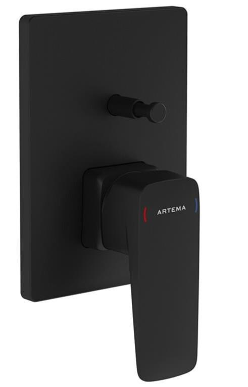 Artema Banyo Bataryası, Root Square, Ankastre, Mat Siyah (Sıva Üstü Grubu) A4275236ArtemaA4275236Ankastre Bataryaları