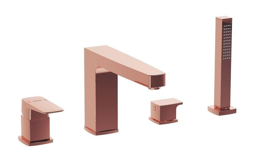 Artema Küvet Bataryası, Root Square, 4 Delikli, El Duşlu, Bakır, A4275726ArtemaA4275726Armatür/Duş Sistemleri