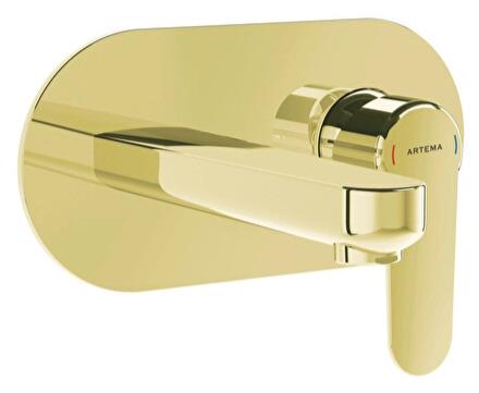 Artema Lavabo Bataryası, Root Round, Ankastre, Soft Altın (Sıva Üstü Grubu) A4272174VitrAA4272174Ankastre Lavabo Bataryaları