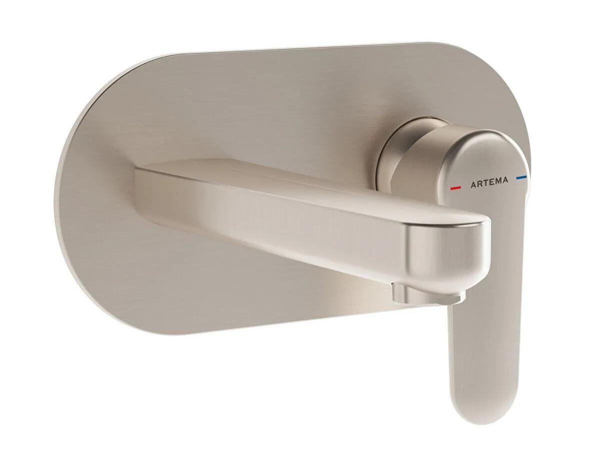 Artema Root Round Ankastre Lavabo Bataryası Fırçalı Nikel (Sıva Üstü Grubu) A4272134ArtemaA4272134Ankastre Lavabo Bataryaları