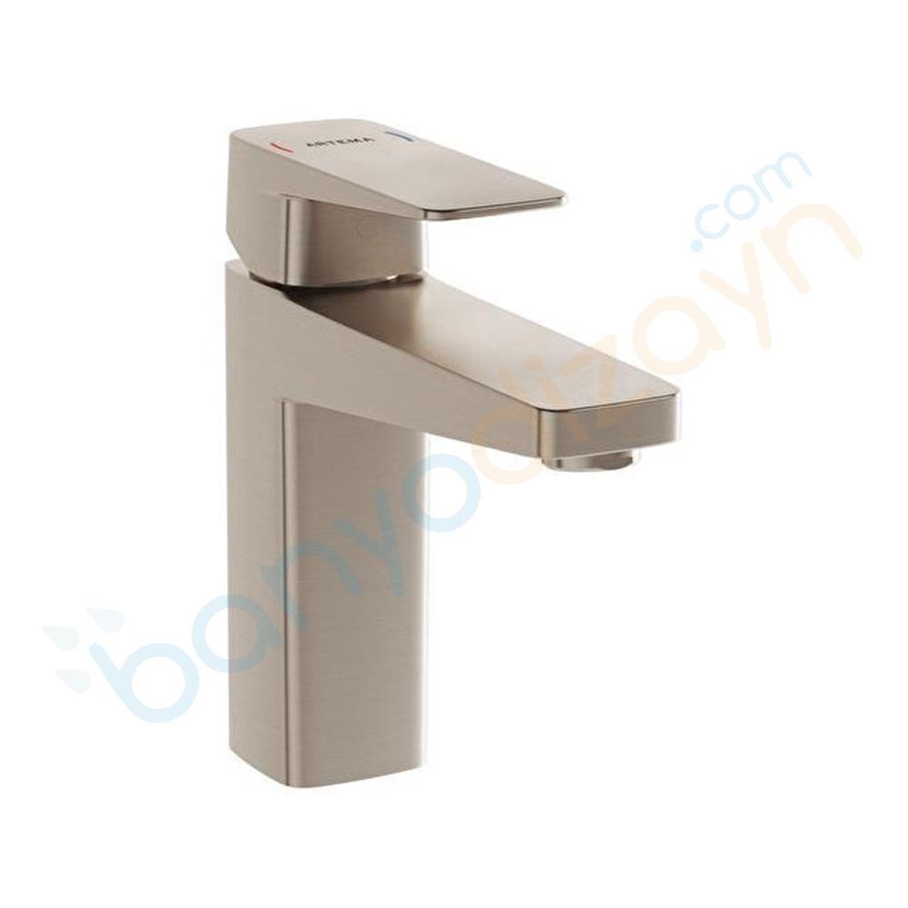 Artema Root Square Yüksek Lavabo Bataryası, Fırçalı Nikel, A4273134 ArtemaA4273134Lavabo Bataryaları