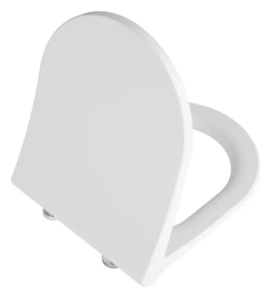 Vitra Integra Round Yavaş Kapanır Klozet Kapağı, Metal Menteşeli, Kolay Sökülebilir, Mat Beyaz, 131-001R009