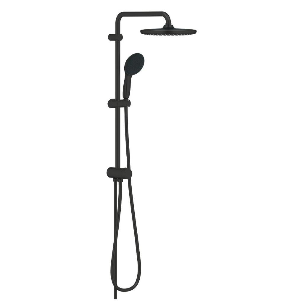 Grohe Tempesta System 250 Duvara Monte Duş Sistemi, Yön Değiştiricili, Mat Siyah, 269802431