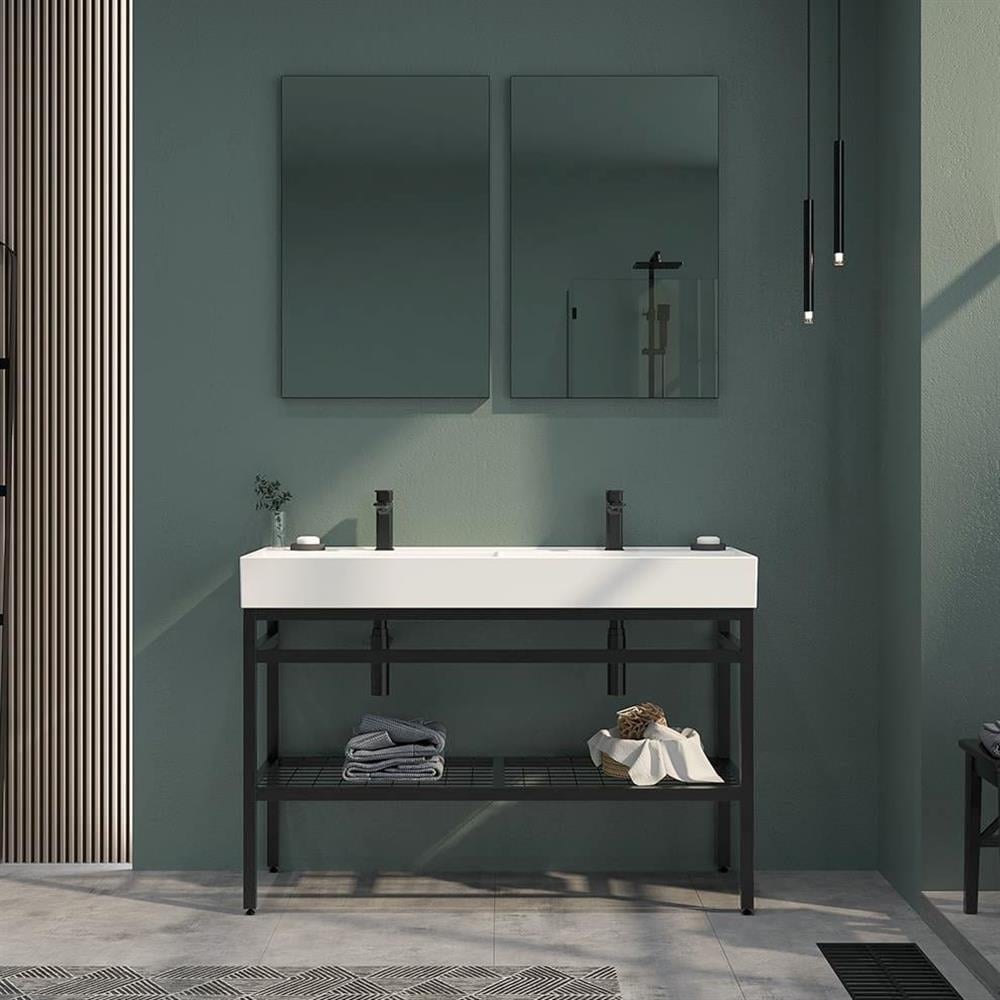 Orka Capetown 120 cm Beyaz Banyo Dolabı Takımı