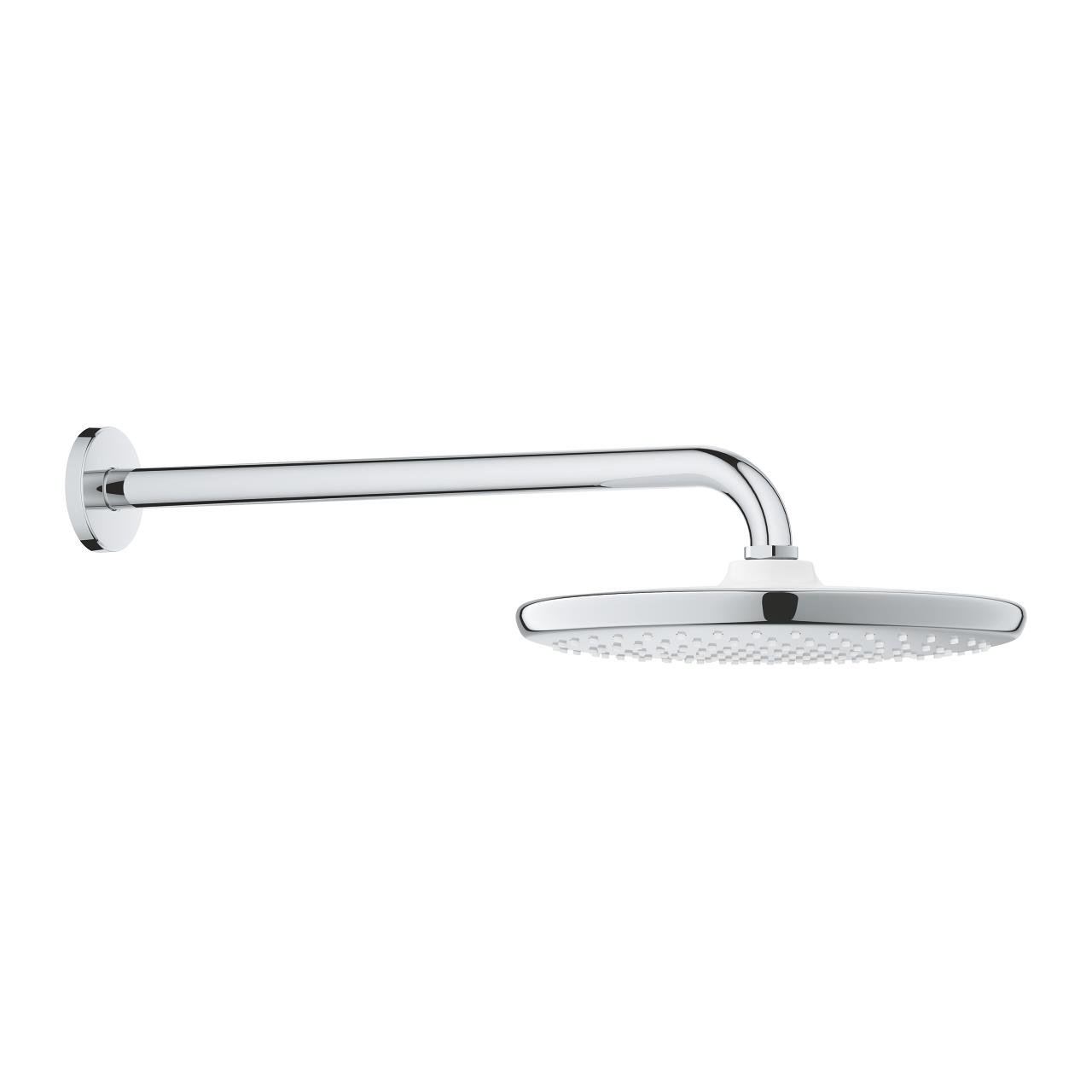 Grohe Tempesta 250 Yuvarlak Tepe Duşu Tek Akışlı, 25 cm (Duvardan Dirsek Dahil) Krom, 26668000