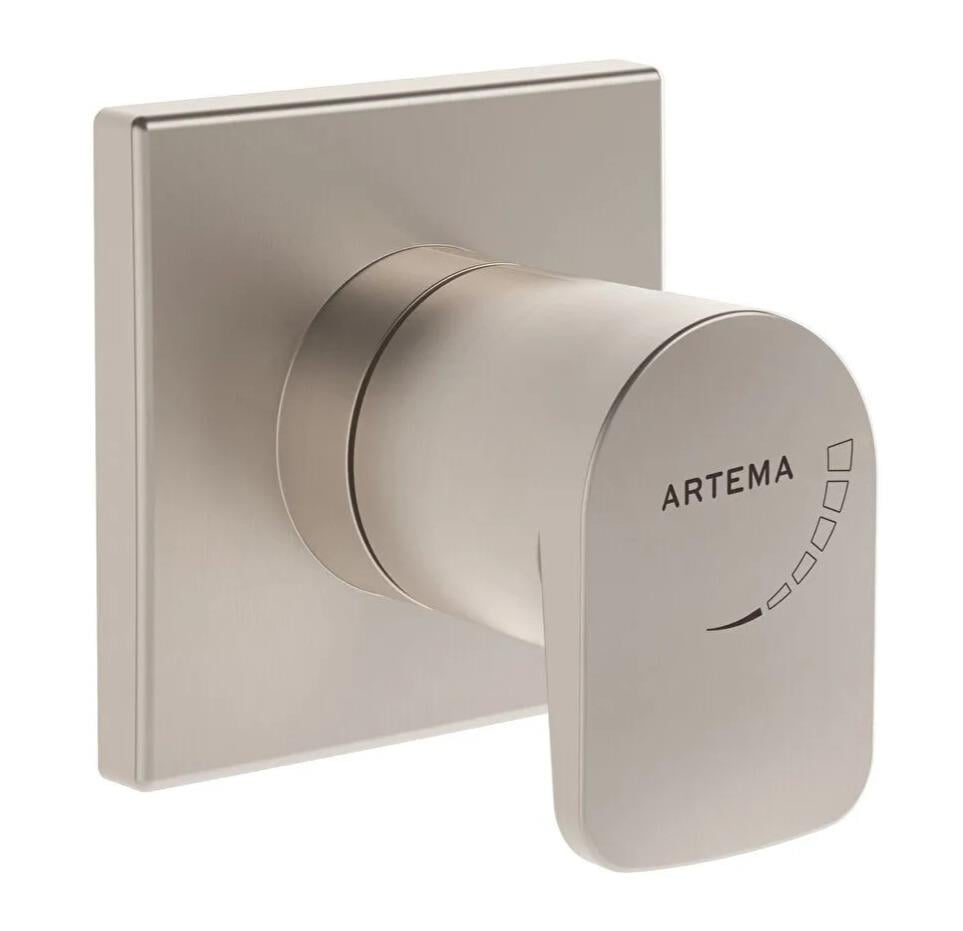 Artema Root Square Ankastre Stop Valf (Sıva Üstü Grubu), Fırçalı Nikel, A4272934